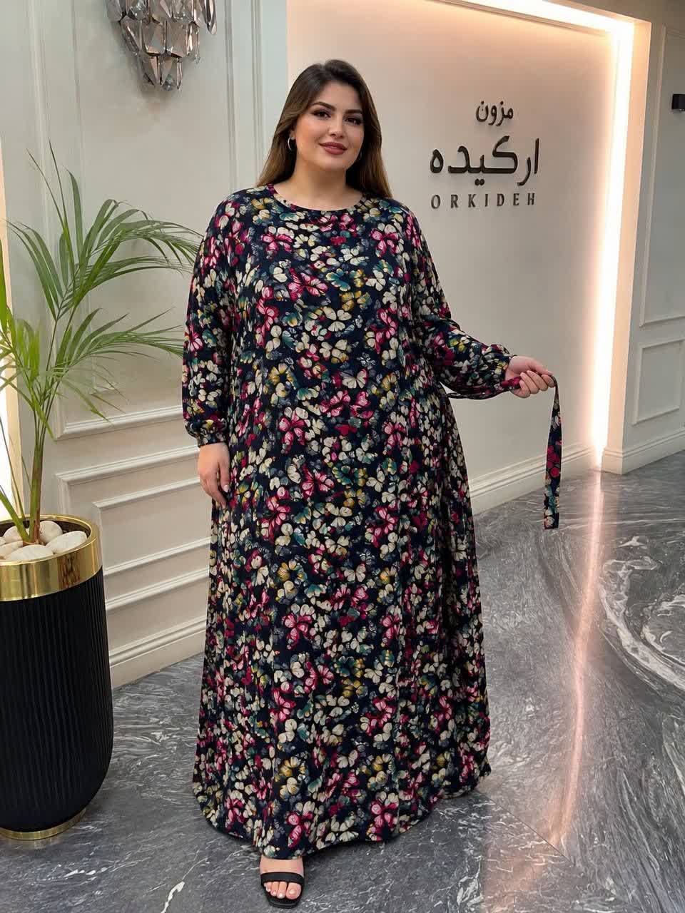 پیراهن زنانه سوپر سایز نخی تایلندی